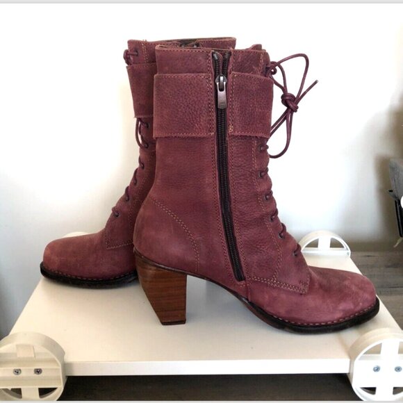 Neosens Suede boots, Burgundy, Womens, Size EU 40 / US 9, Victorian - Picture 7 of 13